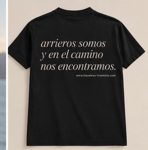 Arrieros somos tee, flat lay