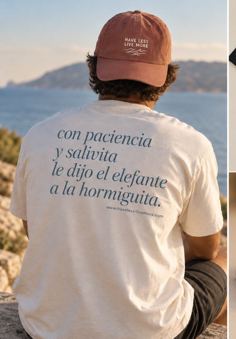 Con Paciencia y Salivita tee, lifestyle shot